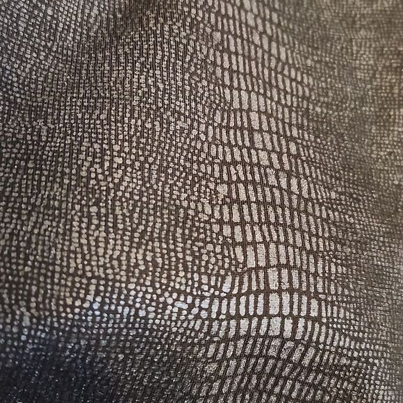 Soft Surroundings black/charcoal snakeskin print soft stretch slim leg pants, L - Picture 9 of 9